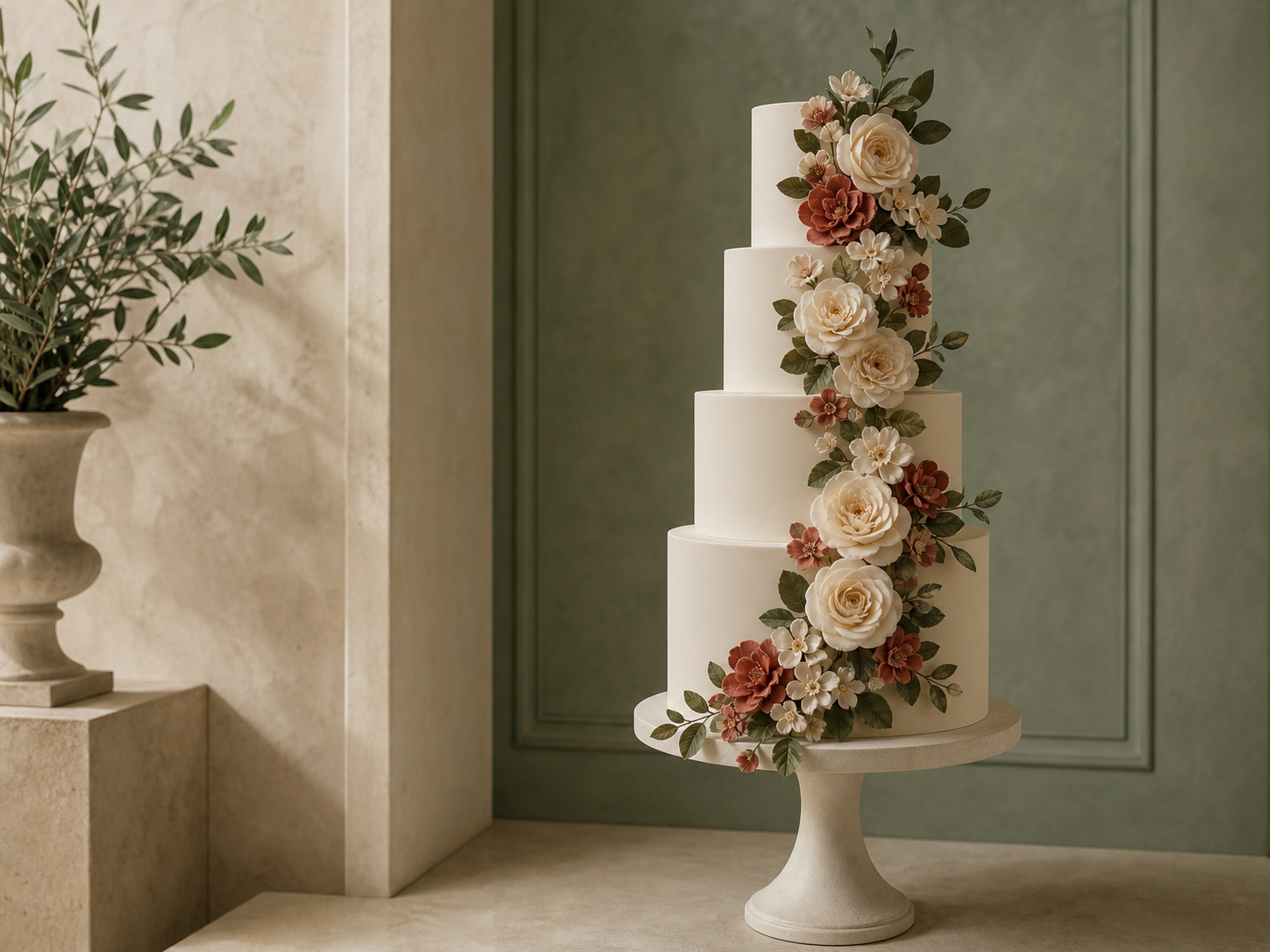 Floral Cascade Cake